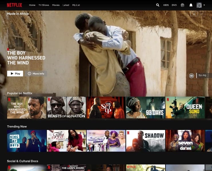 Netflix Made In Africa collection
